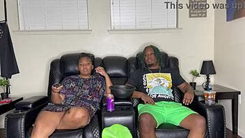 Curvy Ebony Sneaks Intense Doggystyle Pounding From Massive Cock Before Hubby Returns