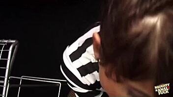 Gorgeous brunette milf Kate Jones takes deep anal in stockings with horny cowgirl riding