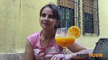 lina enjoys a good casting for an amateur young dude with outdoor riding and double penetration fun