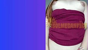 pregnant redhead relaxes at home with toys before anyone returns - sol megan fire