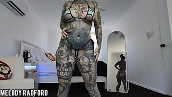 Milf Bikini Try-On With Led Buttplug Flashing Big Tits And Huge Ass - So Hot!