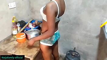 What Happens When a Petite Ebony Beauty in Big Panties Gets Passionate Homemade Sex with Her Friend as a Sexy Maid?