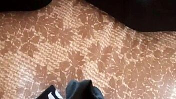 Gretala the hairy milf struts confidently in her tall boots for a teasing display.