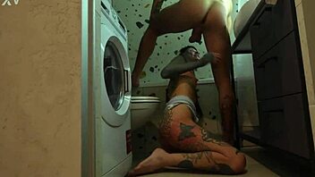 I Gave Him A Rimming In The Bathroom And Then He Came Inside Me On The Kitchen Table Full