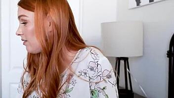 Why is this religious milf licking deviant redhead's clit in cheating fantasy?