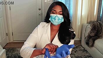 Nurse lala handles priapism emergency house call with solo masturbation roleplay in hospital fantasy 😷💉
