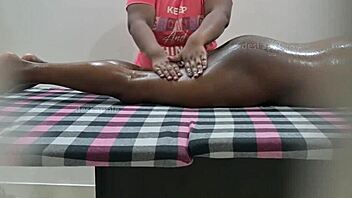 In a relaxing spa session the client enjoys a soothing massage with a happy ending twist.