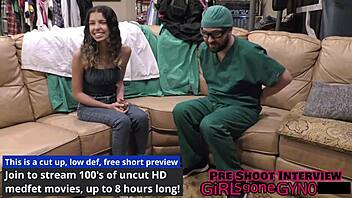aria nicole teases with toys and vibrator in gloves during her second play session at hospital