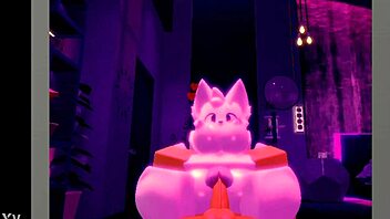 Furry Slut Takes Monster Cock In Rough Anal Fucking With Big Tits Bouncing