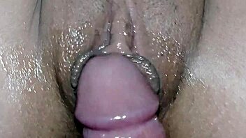 My petite emo babe lets me fuck her wet shaved pussy in homemade POV while watching TV