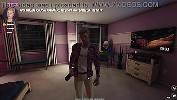 House party game features intense female pegging action