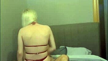 Attractive trans person enjoys oral and intimate activities together