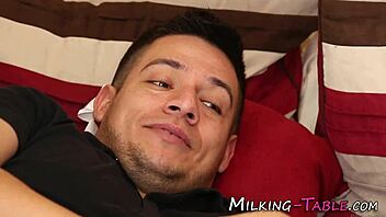 latina masseuse works her magic on the desk and ends up with jizz everywhere