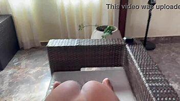 Brazilian latina amateur caught giving anal to husband's friends in intriguing interracial encounter