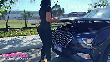 Asiática Gostosa E Flagrada Fazendo Sexo Na Rua - Big Ass Latina - Lina Nakamura - John Coffee