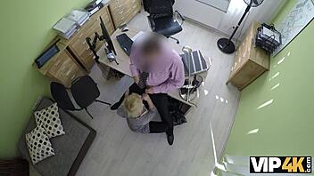 vip4k czech blonde teen gives blowjob and sex for cash to european casting agent