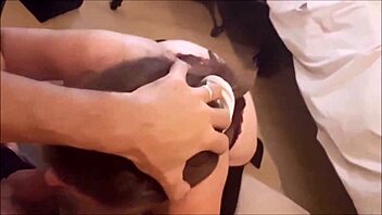 french amateur in satin lingerie gives deepthroat blowjob and clothed sex