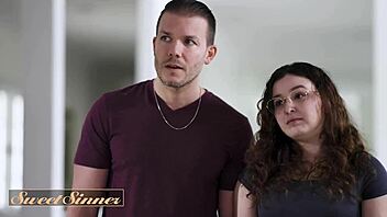 Married Couple's Fight Escalates into Sloppy Wet Pussy Fucking with Cum on Brunette Bride's Face