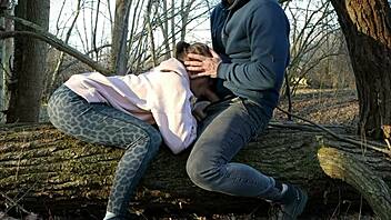 i deepthroat that dick and rough fuck in the woods