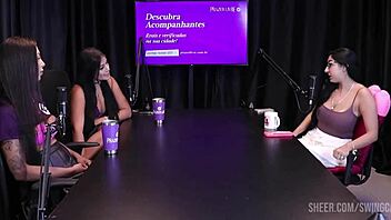 Bold Sexy Blonde in See-Through Lingerie Dominates Outdoor Casting with Big Ass