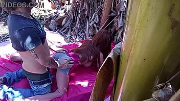 Estorano uses a cusinho sex toy outdoors for fun! 😏