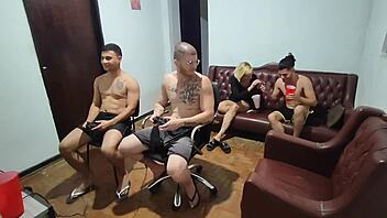 Amigos Foram Jogar Video Game E Acabou Em Sexo E Putaria. Ready For Bareback Anal With Monster Cock In Gay Fetish Ass Play?