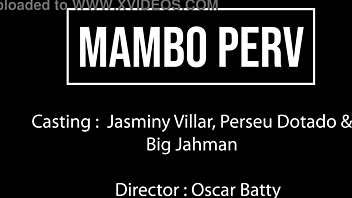 What happens when Brazilian ebony princess Jasminy Villar takes two huge white cocks for DAP interracial action with gapes and ATM?