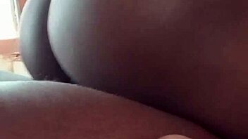 Morning glory hits with hot ebony homemade couple riding creamy pussy to cum 😏