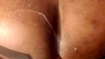 Angry black wife forces husband into heels then straps on huge dildo for anal domination in homemade femdom scene