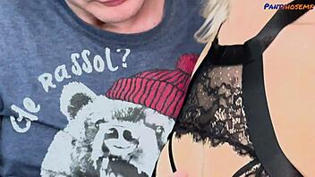 uh max like fucks that anal queen kitti li right in her panties and tan pantyhose oh yeah