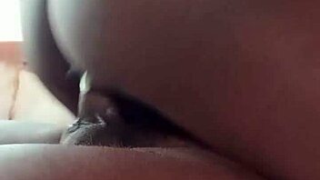 Morning glory hits with hot ebony homemade couple riding creamy pussy to cum 😏