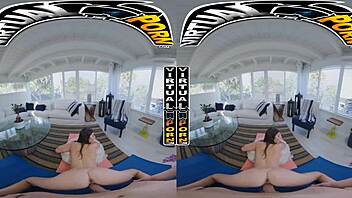 hey, virtual porn where mae milano stuffs her mouth with stepbros dick making him moan