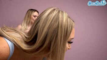 Curvy milf passionately licks and fucks her hot lesbian teen lover with intense scissoring