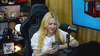 Blonde Brazilian teen tries first-time public sex with dirty talk and close-ups during casting interview.