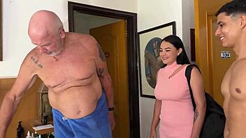 my step daddys busty masseuse pleases me with a delicious russian handjob oh yeah