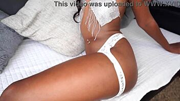 What happens when Brazilian ebony princess Jasminy Villar takes two huge white cocks for DAP interracial action with gapes and ATM?