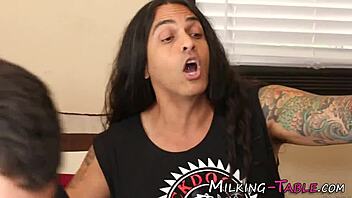 latina masseuse works her magic on the desk and ends up with jizz everywhere