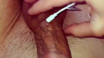 just showing off my pierced dick while i stroke it slowly