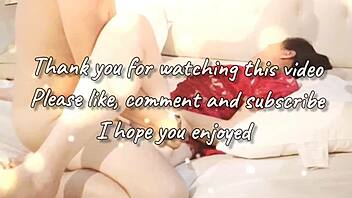 Adorable Asian teen slips into cute bunny lingerie for some fun homemade moments