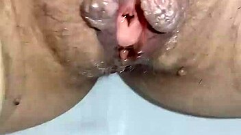 Slut's pussy hole filled with piss?