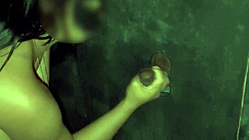 i feel so naughty as this latina sucks stranger cocks at the gloryhole swing spot