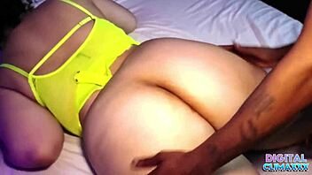 Hey, check out this new big booty slut getting her asshole stretched by massive cock