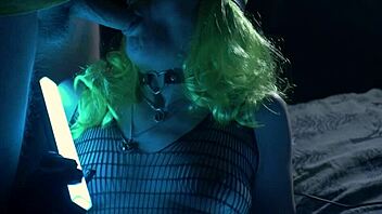 Catwoman In Stockings And Gloves Enjoys Sensual Blowjob Orgasm With Cum On Tits