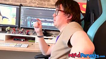 Can This Nerdy Guy Really Fool A Sexy British Babe Into Deepthroating His Massive Tool?