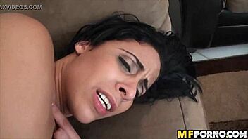 Nadia Lopez the hot Latina encountered a long white cock in a passionate amateur POV session with her friend