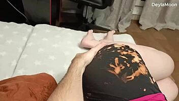 Deylamoon's stepmom got intimate with her stepson in a wild bedroom encounter, ending with cum in her mouth.