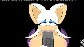 hey, rouge just interrupts shadow to suck on that massive cock in this extra secret game scene