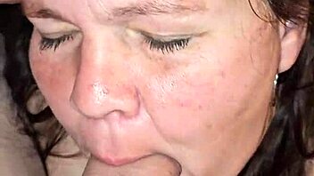 giving a long relaxing blowjob to this milf with slow licks and deep sucks