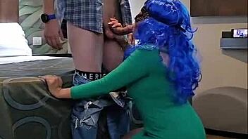 For Valentine's Day I give my curvy aunt a wig and she lets me fuck her while husband watches.