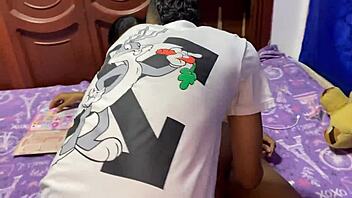 chubby babe with big ass big tits takes big cock blowjob cowgirl riding creampie cumshot in close up couple action